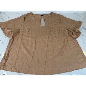 Emery Rose Blouse Women Plus Relaxed Comforts Size 5XL